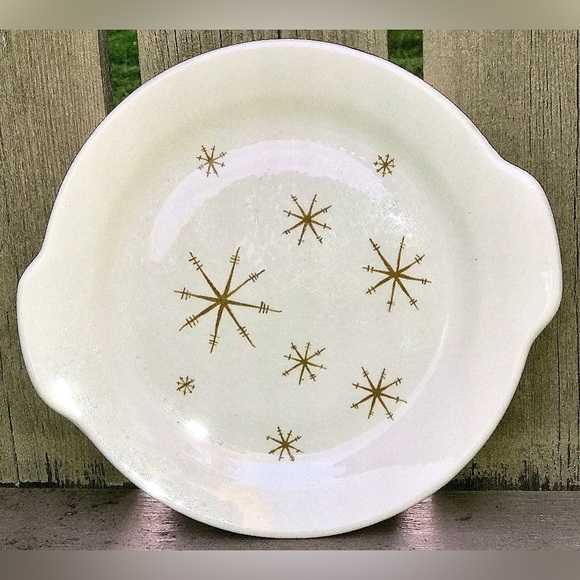 Vintage Ironstone STAR GLOW by ROYAL China Sebring Ohio Lug Handle Serving Plate - Picture 10 of 10